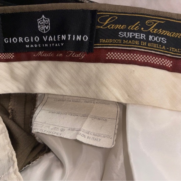 Valentino new without tags pleated silk & wool made in biella italy mauv… - Picture 13 of 17